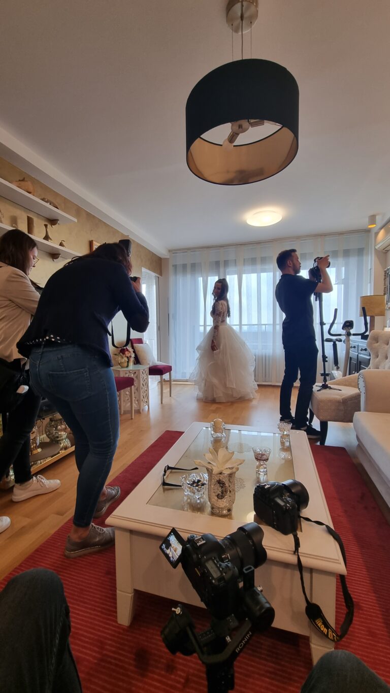 snimanje spremanja doma na vjenčanju